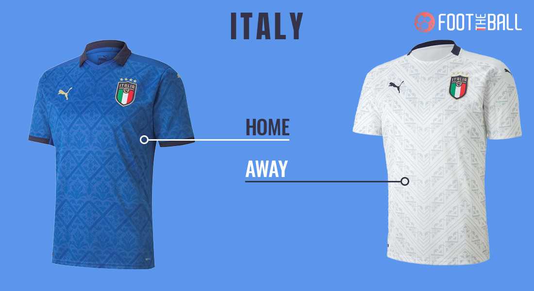 Комплект формы сборной Италии на Евро-2020